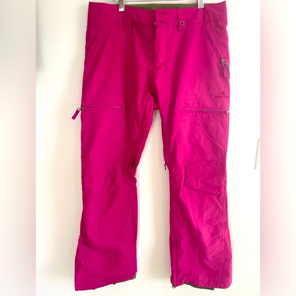 Burton Snow pants Waterproof Gore Tex Size Medium Pink - Picture 1 of 6